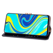 Custodia in pelle a vibrazione orizzontale con struttura in cera d'olio stile business, con supporto, slot per schede e portafoglio, For Xiaomi Redmi Note 9 Pro, For Huawei P40 Lite, For Huawei P40, For Huawei P40 Pro, For Galaxy M31
