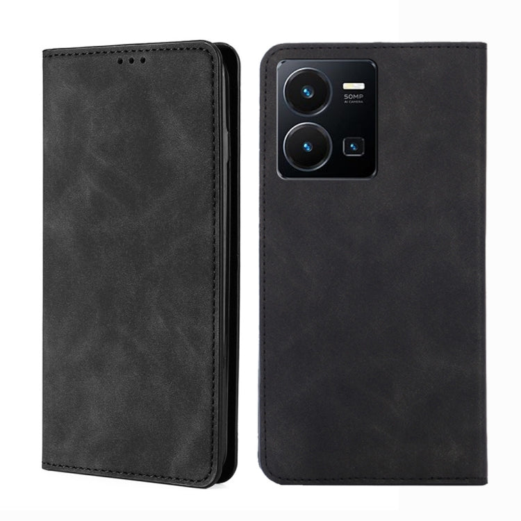 Custodia per telefono in pelle magnetica Skin Feel, For vivo Y35 4G / Y22 / Y22s, For Xiaomi Redmi A1, For Nokia G400, For Sharp Aquos Sense7