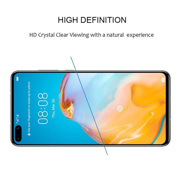25 PZ 9H Durezza superficiale 2.5D Full Glue Pellicola in vetro temperato a schermo intero, For Huawei P40, For Huawei P40 Lite, For Huawei Y7p 2020, For Huawei Nova 6se, For Huawei Nova 7i, For Huawei Y6s, For Huawei Y9s, For Huawei P Smart Pro 2019  ...
