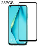25 PZ 9H Durezza superficiale 2.5D Full Glue Pellicola in vetro temperato a schermo intero, For Huawei P40, For Huawei P40 Lite, For Huawei Y7p 2020, For Huawei Nova 6se, For Huawei Nova 7i, For Huawei Y6s, For Huawei Y9s, For Huawei P Smart Pro 2019  ...