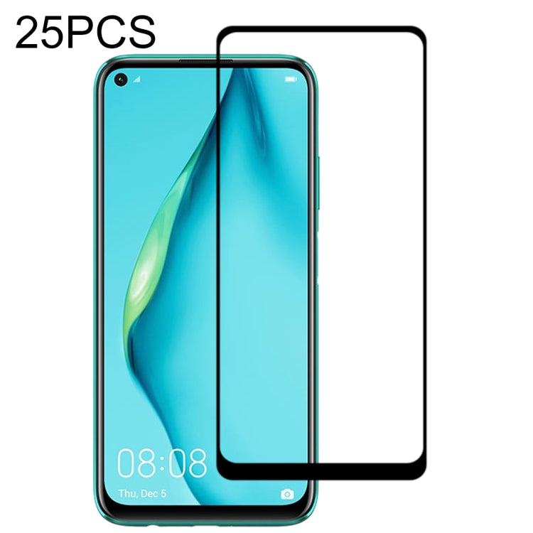 25 PZ 9H Durezza superficiale 2.5D Full Glue Pellicola in vetro temperato a schermo intero, For Huawei P40, For Huawei P40 Lite, For Huawei Y7p 2020, For Huawei Nova 6se, For Huawei Nova 7i, For Huawei Y6s, For Huawei Y9s, For Huawei P Smart Pro 2019  ...
