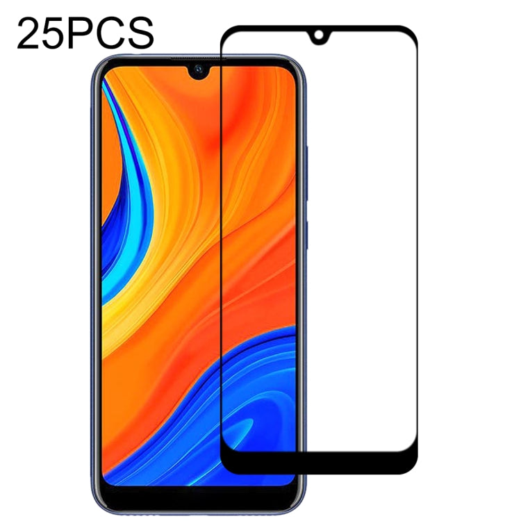 25 PZ 9H Durezza superficiale 2.5D Full Glue Pellicola in vetro temperato a schermo intero, For Huawei P40, For Huawei P40 Lite, For Huawei Y7p 2020, For Huawei Nova 6se, For Huawei Nova 7i, For Huawei Y6s, For Huawei Y9s, For Huawei P Smart Pro 2019  ...