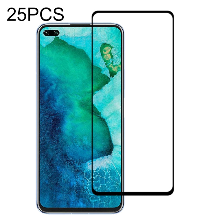 25 PZ 9H Durezza superficiale 2.5D Full Glue Pellicola in vetro temperato a schermo intero, For Huawei P40, For Huawei P40 Lite, For Huawei Y7p 2020, For Huawei Nova 6se, For Huawei Nova 7i, For Huawei Y6s, For Huawei Y9s, For Huawei P Smart Pro 2019  ...