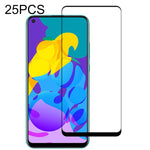 25 PZ 9H Durezza superficiale 2.5D Full Glue Pellicola in vetro temperato a schermo intero, For Huawei P40, For Huawei P40 Lite, For Huawei Y7p 2020, For Huawei Nova 6se, For Huawei Nova 7i, For Huawei Y6s, For Huawei Y9s, For Huawei P Smart Pro 2019  ...