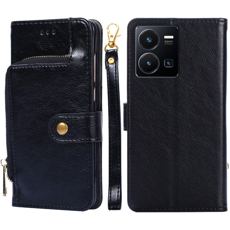 Custodia per cellulare in pelle con cerniera, For vivo Y35 4G / Y22 / Y22s, For Xiaomi Redmi A1, For Sharp Aquos Sense7