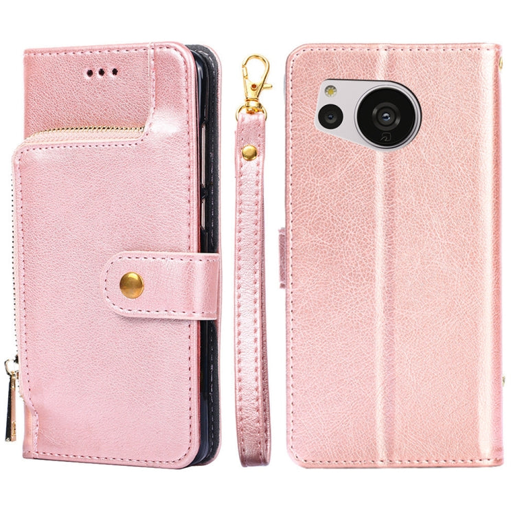 Custodia per cellulare in pelle con cerniera, For vivo Y35 4G / Y22 / Y22s, For Xiaomi Redmi A1, For Sharp Aquos Sense7