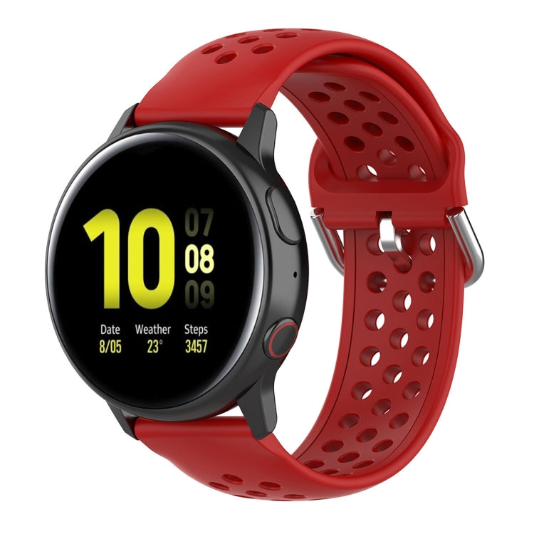 Cinturino da polso sportivo in tinta unita con chiusura da 20 mm, For Huawei Watch GT2 42MM, For Galaxy Watch Active2 / Active