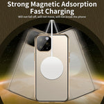360 Custodia per telefono Magsafe satinata magnetica per tutto il corpo, For iPhone 14, For iPhone 14 Plus, For iPhone 14 Pro, For iPhone 14 Pro Max