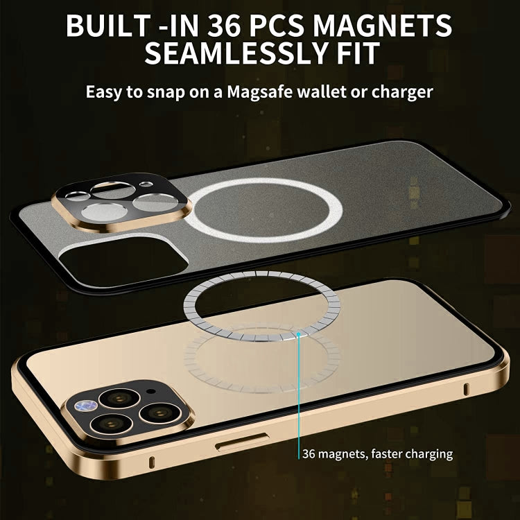 360 Custodia per telefono Magsafe satinata magnetica per tutto il corpo, For iPhone 14, For iPhone 14 Plus, For iPhone 14 Pro, For iPhone 14 Pro Max