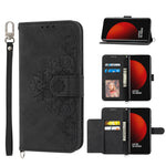 Custodia per telefono in pelle con portafoglio in rilievo con fiori al tatto, For Xiaomi 12 Ultra, For Xiaomi 12 / 12X, For Xiaomi 12T / 12T Pro / Redmi K50 Ultra, For Xiaomi 12 Pro, For Xiaomi 12 Lite