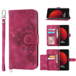 Custodia per telefono in pelle con portafoglio in rilievo con fiori al tatto, For Xiaomi 12 Ultra, For Xiaomi 12 / 12X, For Xiaomi 12T / 12T Pro / Redmi K50 Ultra, For Xiaomi 12 Pro, For Xiaomi 12 Lite
