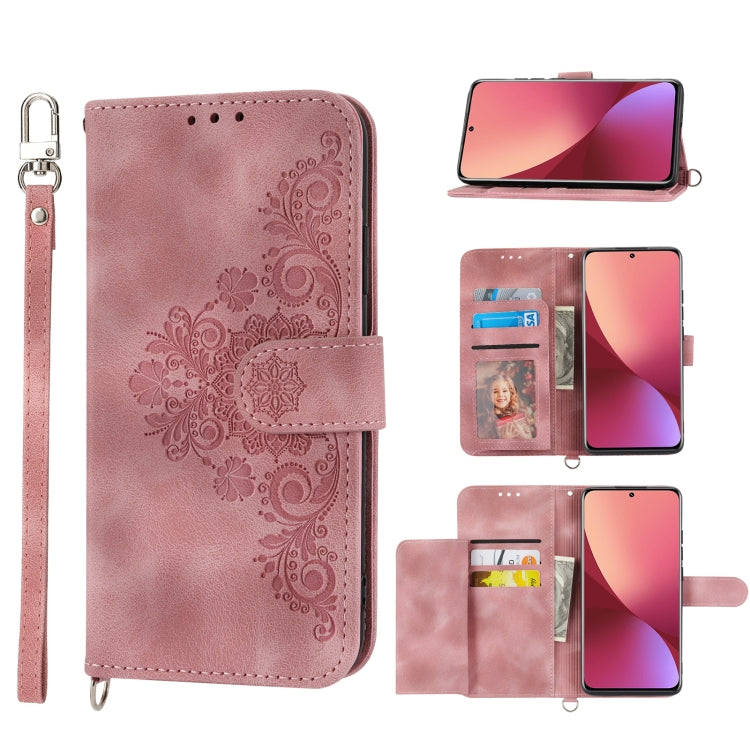Custodia per telefono in pelle con portafoglio in rilievo con fiori al tatto, For Xiaomi 12 Ultra, For Xiaomi 12 / 12X, For Xiaomi 12T / 12T Pro / Redmi K50 Ultra, For Xiaomi 12 Pro, For Xiaomi 12 Lite