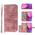 Custodia per telefono in pelle con portafoglio in rilievo con fiori al tatto, For Xiaomi 12 Ultra, For Xiaomi 12 / 12X, For Xiaomi 12T / 12T Pro / Redmi K50 Ultra, For Xiaomi 12 Pro, For Xiaomi 12 Lite