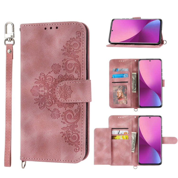 Custodia per telefono in pelle con portafoglio in rilievo con fiori al tatto, For Xiaomi 12 Ultra, For Xiaomi 12 / 12X, For Xiaomi 12T / 12T Pro / Redmi K50 Ultra, For Xiaomi 12 Pro, For Xiaomi 12 Lite