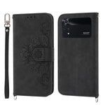 Custodia per telefono in pelle con portafoglio in rilievo con fiori al tatto, For Xiaomi Poco M4 Pro 4G, For Xiaomi Poco X4 Pro 5G, For Xiaomi Mi 11T / 11T Pro