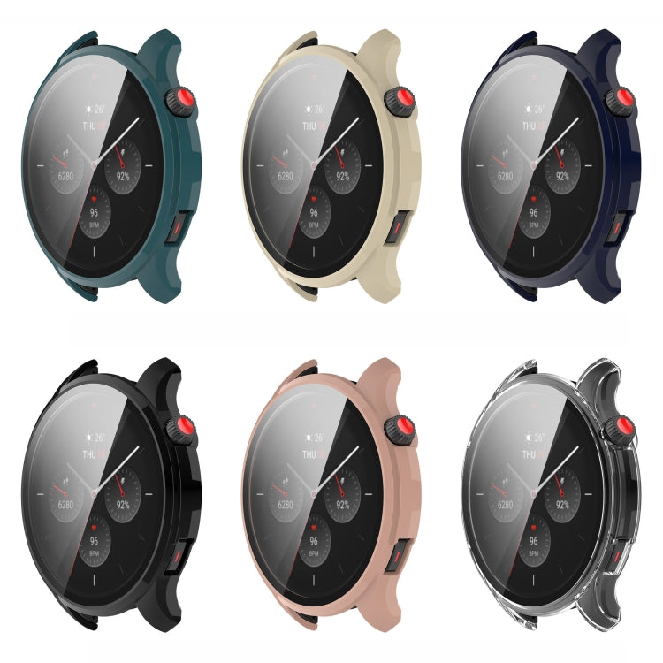 Custodia protettiva integrata per PC + vetro temperato, For Amazfit GTR 4 / Amazfit GTR 4 Pro