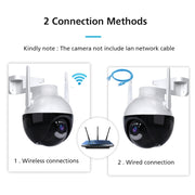 QX62 Telecamera di sorveglianza intelligente WiFi wireless HD da 8 MP, EU Plug, US Plug, UK Plug, AU Plug