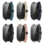 Custodia protettiva integrata per PC + vetro temperato, For Amazfit GTS 4