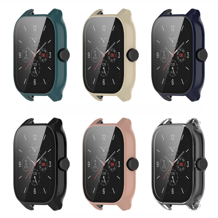 Custodia protettiva integrata per PC + vetro temperato, For Amazfit GTS 4