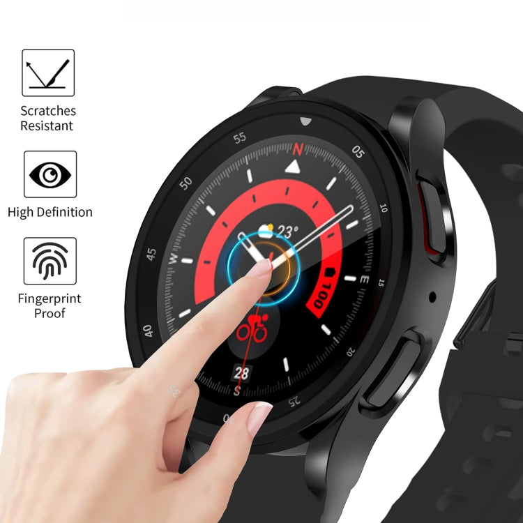 Custodia per orologio galvanica in TPU a copertura totale, For Samsung Galaxy Watch5 Pro 45mm