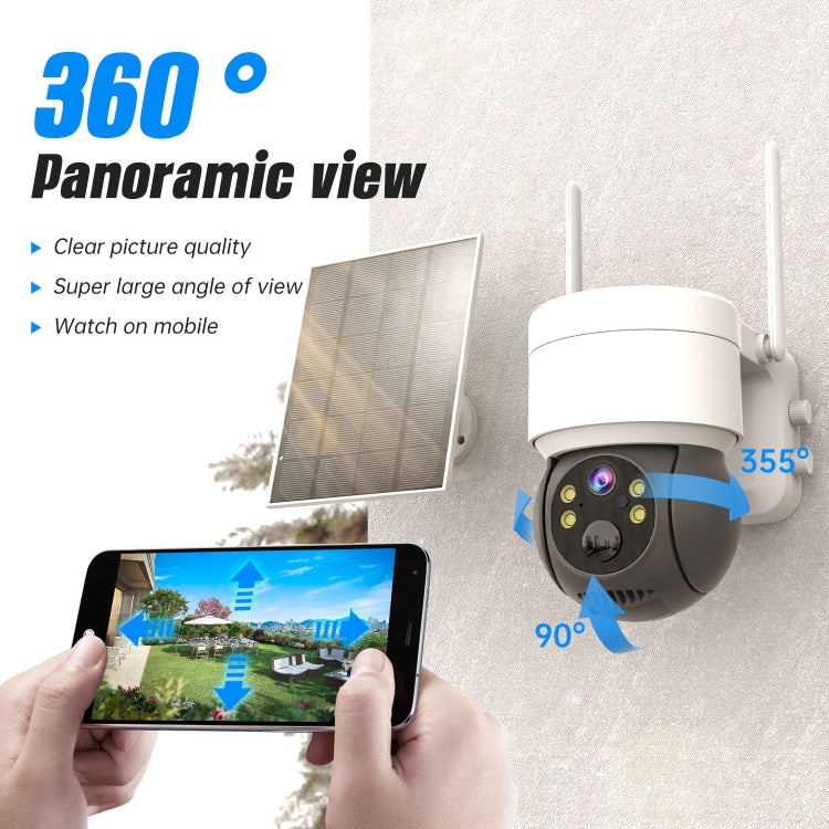Telecamera solare WiFi 2MP HD impermeabile IP66