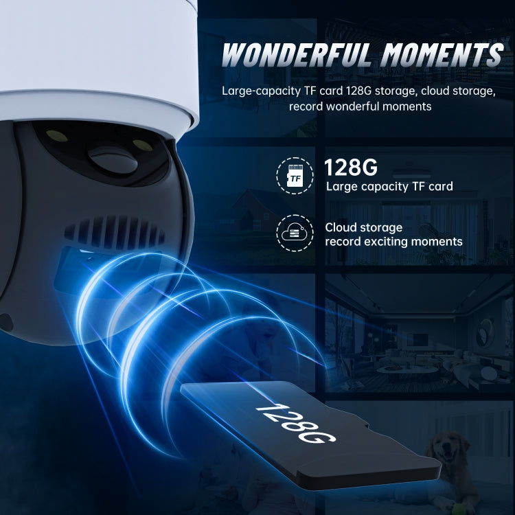 Telecamera solare WiFi 2MP HD impermeabile IP66