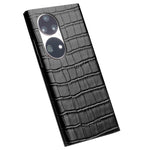 QIALINO Custodia per cellulare in vera pelle con motivo a coccodrillo, For Huawei P50, For Huawei P50 Pro