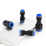 LAIZE 10pcs Plastica Riducendo Diritto Pneumatico Raccordo Raccordo Rapido, PG6-4, PG8-4, PG8-6, PG10-6, PG10-8, PG12-8, PG12-10, PG16-12