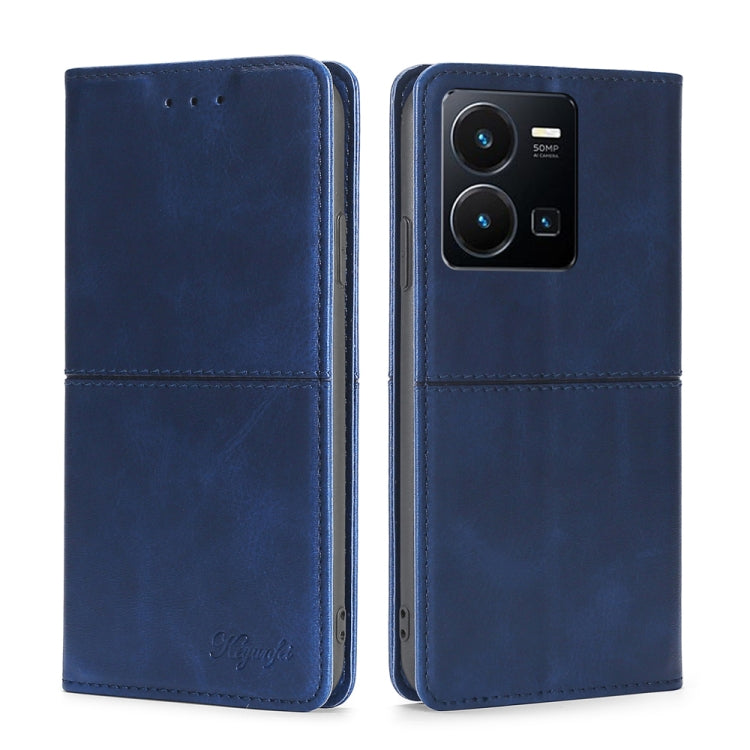 Custodia per telefono in pelle magnetica con trama di mucca, For vivo Y35 4G / Y22 / Y22s, For Xiaomi Redmi A1, For Sharp Aquos Sense7