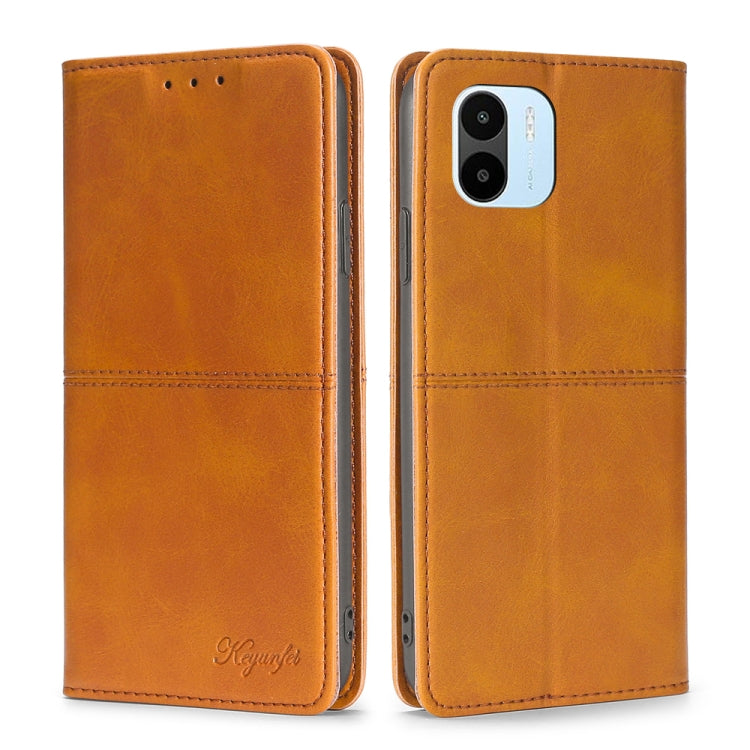 Custodia per telefono in pelle magnetica con trama di mucca, For vivo Y35 4G / Y22 / Y22s, For Xiaomi Redmi A1, For Sharp Aquos Sense7