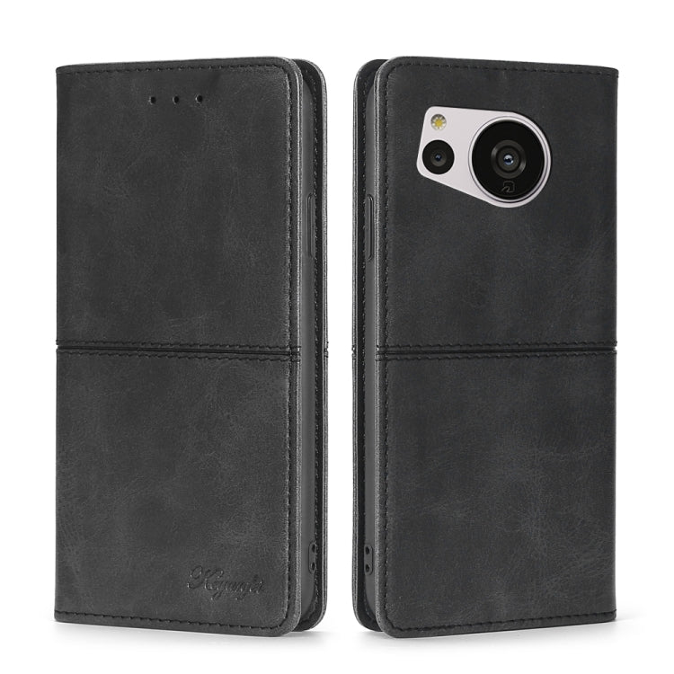 Custodia per telefono in pelle magnetica con trama di mucca, For vivo Y35 4G / Y22 / Y22s, For Xiaomi Redmi A1, For Sharp Aquos Sense7