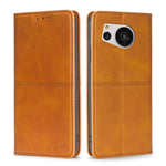 Custodia per telefono in pelle magnetica con trama di mucca, For vivo Y35 4G / Y22 / Y22s, For Xiaomi Redmi A1, For Sharp Aquos Sense7