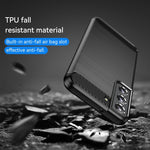 Custodia per telefono TPU in fibra di carbonio con trama spazzolata, For Samsung Galaxy S23 5G, For Samsung Galaxy S23+ 5G, For Samsung Galaxy S23 Ultra 5G