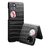 Custodia per telefono in vera pelle con motivo coccodrillo QIALINO, For Huawei Mate XS 2, For Huawei P50 Pocket