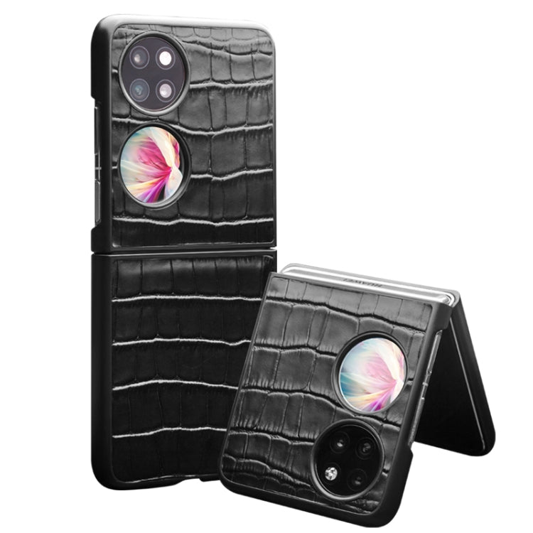 Custodia per telefono in vera pelle con motivo coccodrillo QIALINO, For Huawei Mate XS 2, For Huawei P50 Pocket