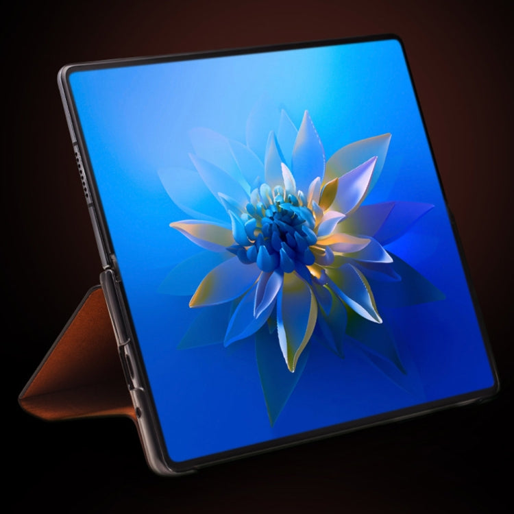 QIALINO Custodia per cellulare in vera pelle con motivo a coccodrillo, For Huawei Mate X2