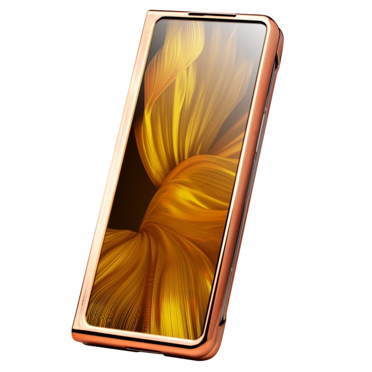 QIALINO 2 in 1 Custodia per telefono in vera pelle con motivo a coccodrillo + PC, For Samsung Galaxy Z Fold3 5G/W22 5G