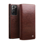 QIALINO Custodia per telefono in vera pelle, For Samsung Galaxy Note20, For Samsung Galaxy Note20 Ultra, For Samsung Galaxy S21 5G, For Samsung Galaxy S21+ 5G, For Samsung Galaxy S21 Ultra 5G, For Samsung Galaxy S22 Ultra 5G, For Samsung Galaxy S22+ 5G...