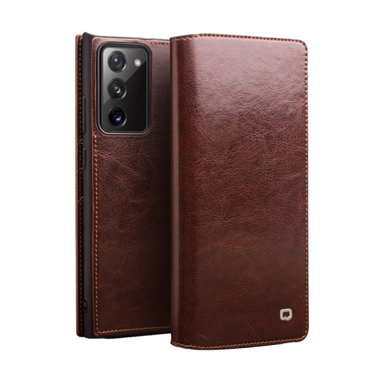 QIALINO Custodia per telefono in vera pelle, For Samsung Galaxy Note20, For Samsung Galaxy Note20 Ultra, For Samsung Galaxy S21 5G, For Samsung Galaxy S21+ 5G, For Samsung Galaxy S21 Ultra 5G, For Samsung Galaxy S22 Ultra 5G, For Samsung Galaxy S22+ 5G...