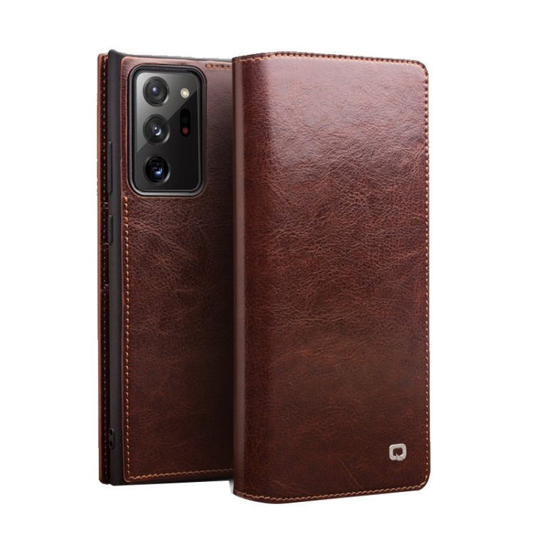 QIALINO Custodia per telefono in vera pelle, For Samsung Galaxy Note20, For Samsung Galaxy Note20 Ultra, For Samsung Galaxy S21 5G, For Samsung Galaxy S21+ 5G, For Samsung Galaxy S21 Ultra 5G, For Samsung Galaxy S22 Ultra 5G, For Samsung Galaxy S22+ 5G...