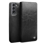QIALINO Custodia per telefono in vera pelle, For Samsung Galaxy Note20, For Samsung Galaxy Note20 Ultra, For Samsung Galaxy S21 5G, For Samsung Galaxy S21+ 5G, For Samsung Galaxy S21 Ultra 5G, For Samsung Galaxy S22 Ultra 5G, For Samsung Galaxy S22+ 5G...