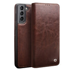 QIALINO Custodia per telefono in vera pelle, For Samsung Galaxy Note20, For Samsung Galaxy Note20 Ultra, For Samsung Galaxy S21 5G, For Samsung Galaxy S21+ 5G, For Samsung Galaxy S21 Ultra 5G, For Samsung Galaxy S22 Ultra 5G, For Samsung Galaxy S22+ 5G...