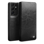QIALINO Custodia per telefono in vera pelle, For Samsung Galaxy Note20, For Samsung Galaxy Note20 Ultra, For Samsung Galaxy S21 5G, For Samsung Galaxy S21+ 5G, For Samsung Galaxy S21 Ultra 5G, For Samsung Galaxy S22 Ultra 5G, For Samsung Galaxy S22+ 5G...