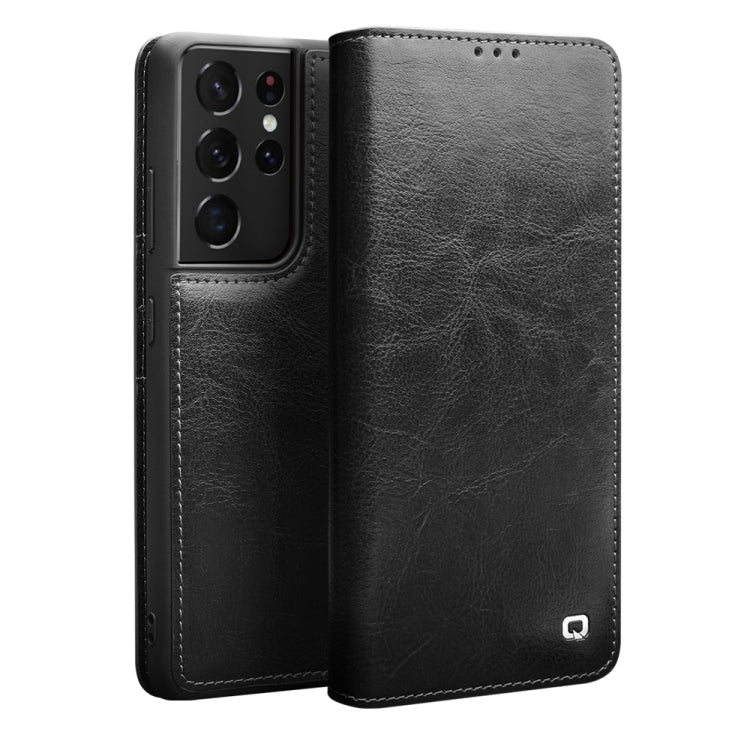 QIALINO Custodia per telefono in vera pelle, For Samsung Galaxy Note20, For Samsung Galaxy Note20 Ultra, For Samsung Galaxy S21 5G, For Samsung Galaxy S21+ 5G, For Samsung Galaxy S21 Ultra 5G, For Samsung Galaxy S22 Ultra 5G, For Samsung Galaxy S22+ 5G...