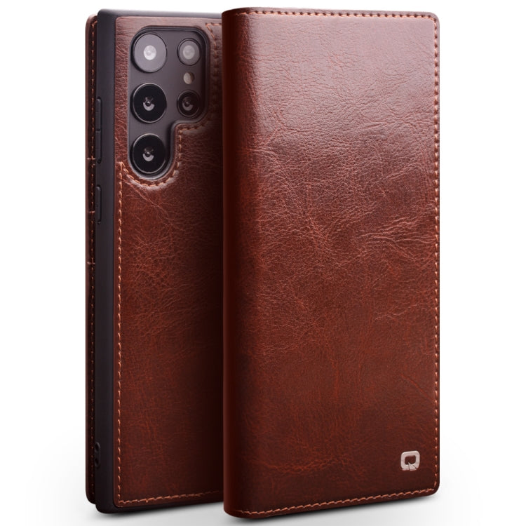 QIALINO Custodia per telefono in vera pelle, For Samsung Galaxy Note20, For Samsung Galaxy Note20 Ultra, For Samsung Galaxy S21 5G, For Samsung Galaxy S21+ 5G, For Samsung Galaxy S21 Ultra 5G, For Samsung Galaxy S22 Ultra 5G, For Samsung Galaxy S22+ 5G...