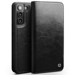 QIALINO Custodia per telefono in vera pelle, For Samsung Galaxy Note20, For Samsung Galaxy Note20 Ultra, For Samsung Galaxy S21 5G, For Samsung Galaxy S21+ 5G, For Samsung Galaxy S21 Ultra 5G, For Samsung Galaxy S22 Ultra 5G, For Samsung Galaxy S22+ 5G...