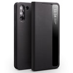 QIALINO Custodia per smartphone con vista sulla finestra laterale in vera pelle, For Samsung Galaxy Note20 Ultra, For Samsung Galaxy S21 5G, For Samsung Galaxy S21+ 5G, For Samsung Galaxy S21 Ultra 5G