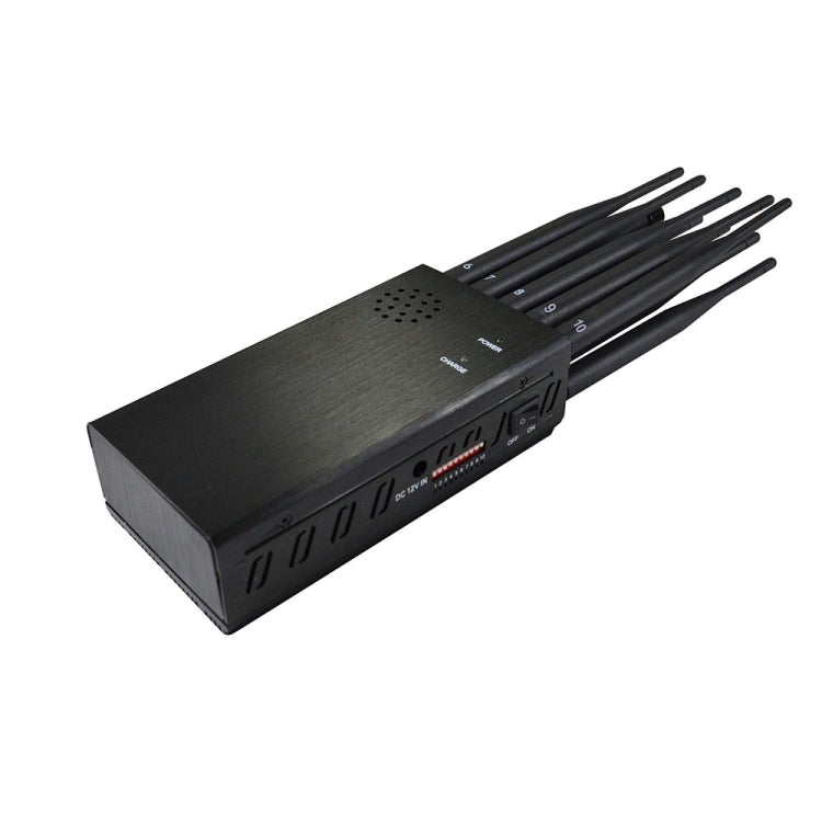 Emittente di disturbo del segnale mobile JAX-121A-10C 2G/3G/4G/WIFI/GPS/LOJACK con telecomando, JAX-121A-10C