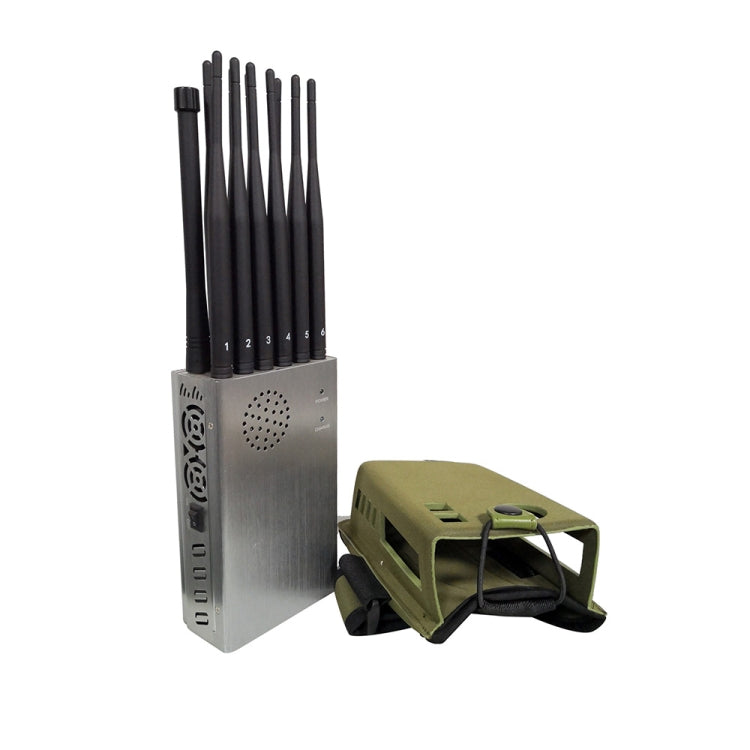 Emittente di disturbo del segnale mobile JAX-121A-12A 2G/3G/4G/5.8G/WIFI/GPS/LOJACK con telecomando, JAX-121A-12A