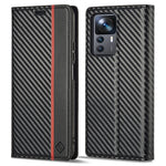 LC.IMEEKE Custodia per telefono in pelle con vibrazione in fibra di carbonio, For Xiaomi 12T/12T Pro/Redmi K50 Ultra, For Xiaomi Redmi K50 Ultra